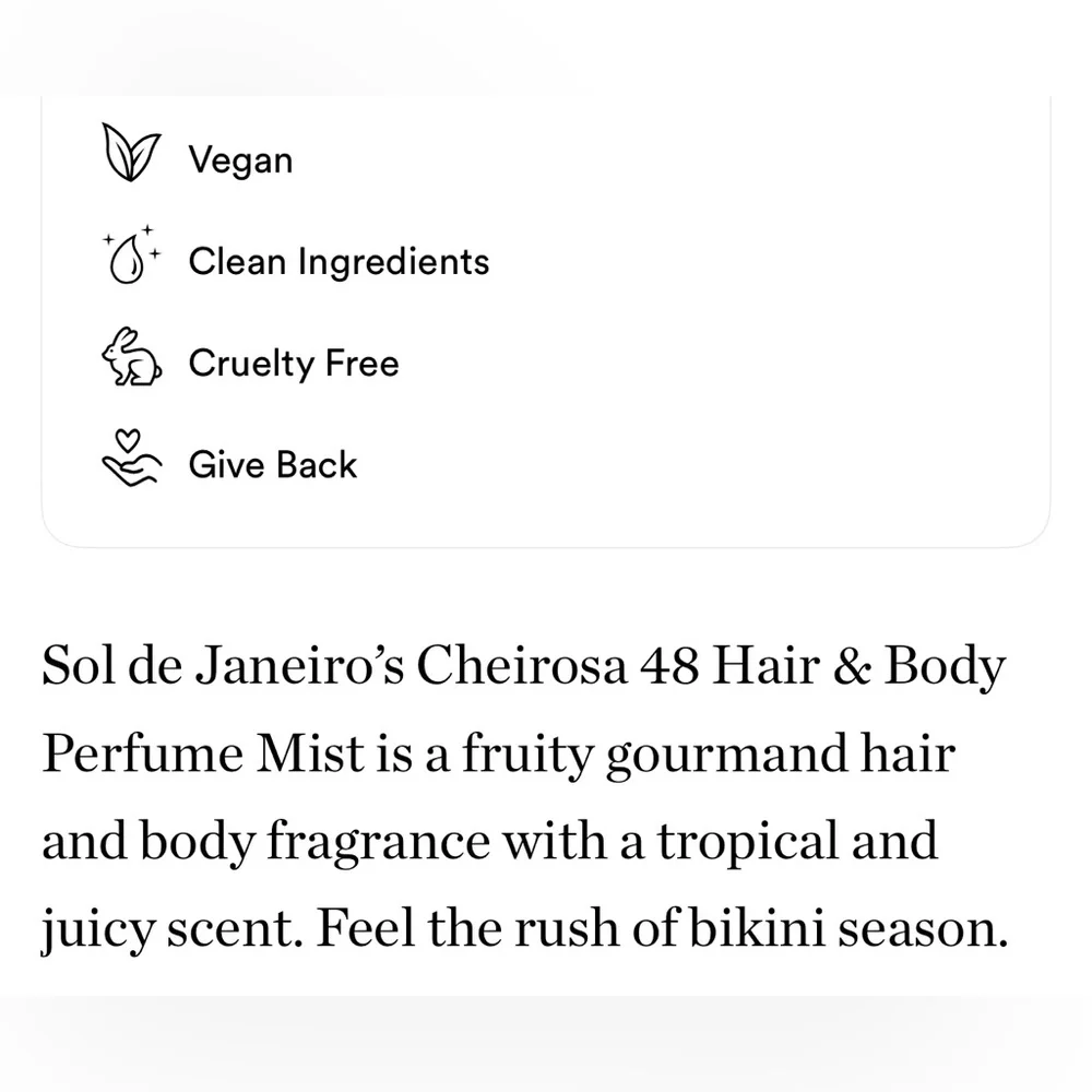 $12❤️🔥 LAST 1! Sol de Janeiro Cheirosa 48 Hair & Body Mist Mini ✨ NEW - Picture 5 of 7